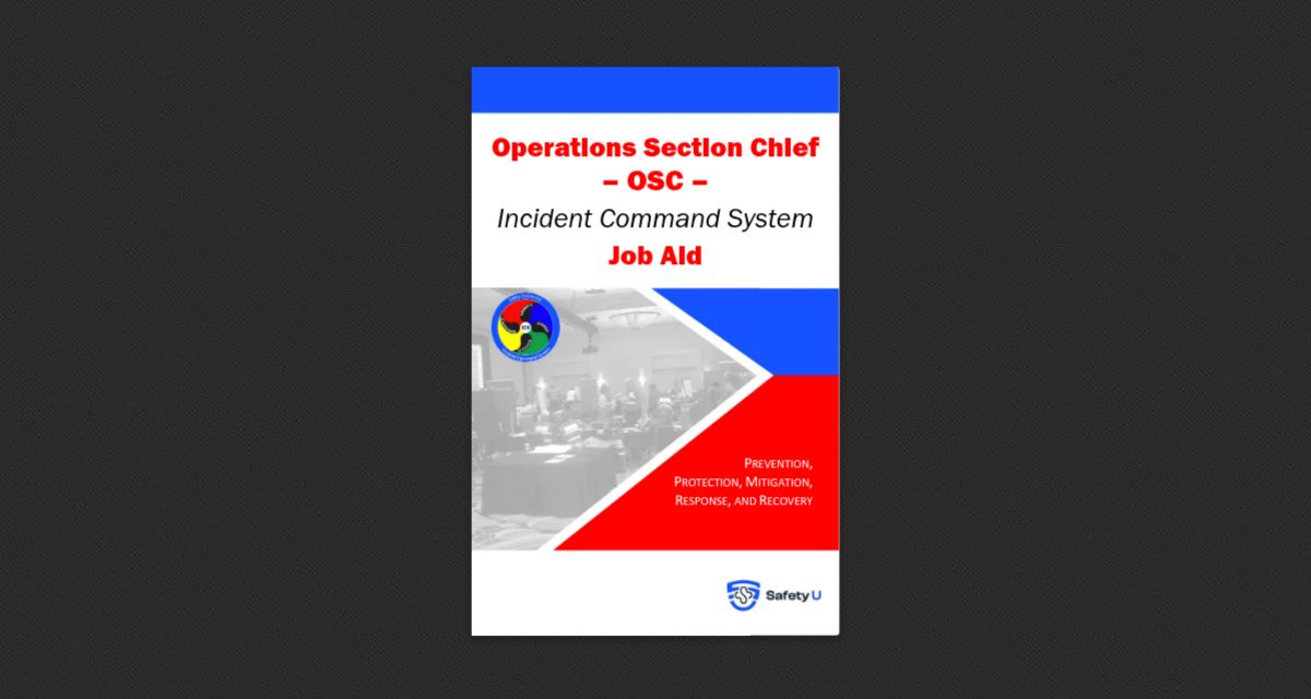 Operations Section Chief Job Aid